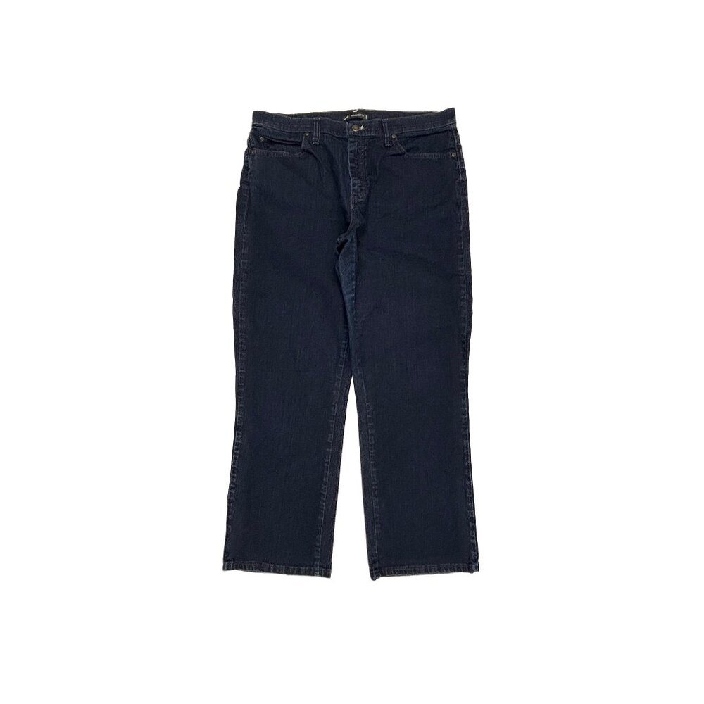 Lee Relaxed Fit Straight Leg Women's size 14 Dark Wash‎ Blue Denim Jeans